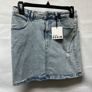REFUGE Denim Mini Skirt. Size S NEW